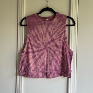FP Movement by Free People Pink and Purple Crop Muscle Tee
